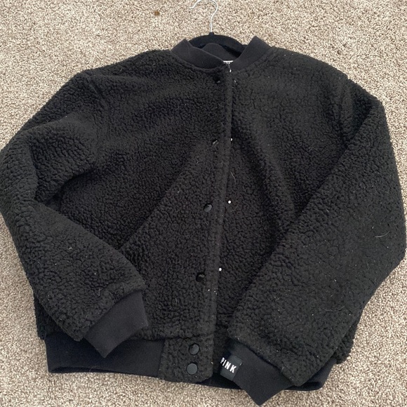 Black Sherpa bomber jacket - Picture 3 of 5